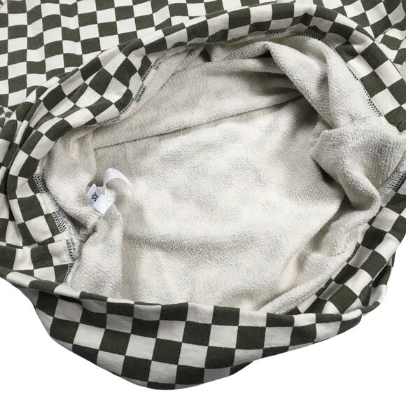 Splits59 Tilda Sweatshirt Checkered Green Cream Athletic Casual‎ Top Women's XS - Picture 7 of 11